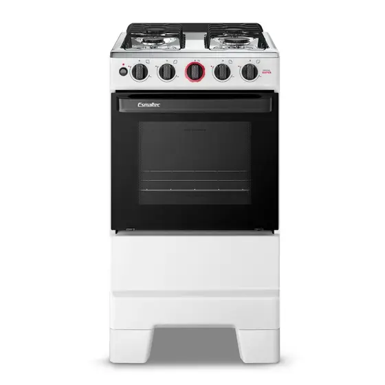 Fogão de Piso Esmaltec Ideal Super 4 Bocas Branco Automático (F4IAB)