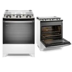 Fogão de Piso Electrolux 5 Bocas com Tampo de Vidro (FE5IB) Fogão de Piso Electrolux 5 Bocas com Tampo de Vidro (FE5IB)