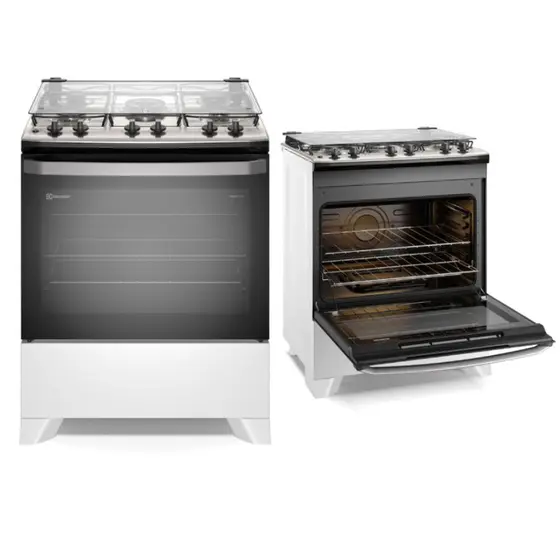 Fogão de Piso Electrolux 5 Bocas com Tampo de Vidro (FE5IB)
