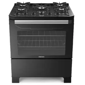 Fogão de Piso Itatiaia Itamaster 5 Bocas Preto com Acendimento Automático Bivolt