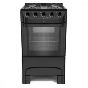 Fogão de Piso Mueller 4 Bocas Titânio com Mesa Esmaltada (MFI4BC)