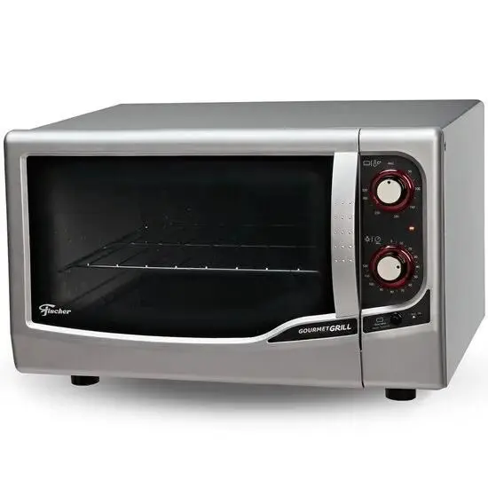 Forno Elétrico de Bancada Fischer 44L com Timer e Função Grill Prata 220V