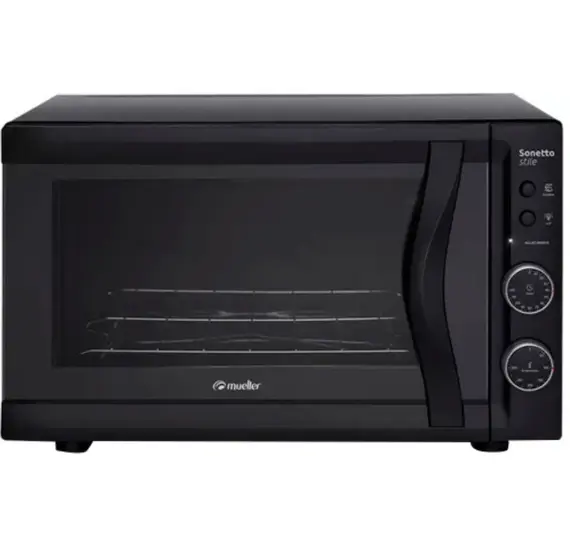 Forno Elétrico de Bancada Mueller Sonetto 44L com Grill Preto 110V 601072011