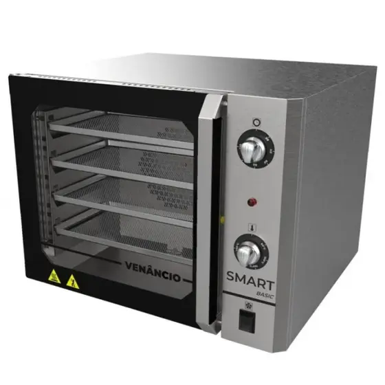 Forno Elétrico Convector Venâncio Smart Basic 4 Esteiras Total Inox 127V FCSB4E-ININ