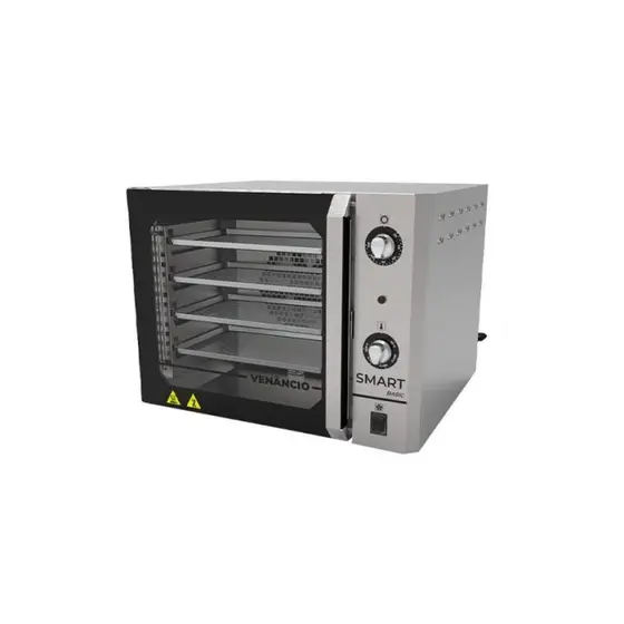 Forno Elétrico Convector Venâncio Smart Basic 4 Esteiras Total Inox 220V FCSB4E-ININ