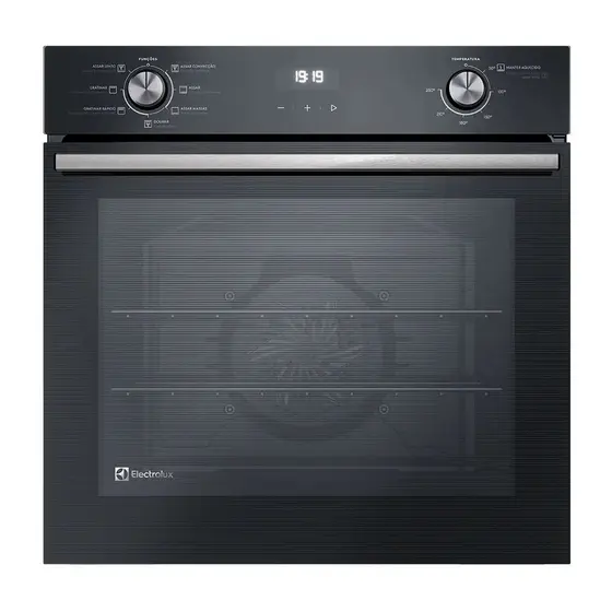 Forno Elétrico de Embutir Electrolux Efficient 80L com PerfectCook360 Preto 220V OE8EH