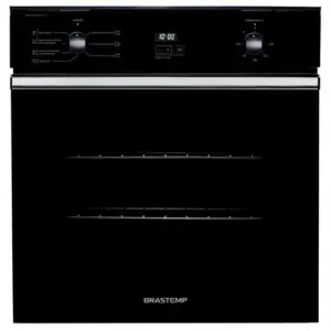 Forno Elétrico de Embutir Brastemp 84L com Convecção e Timer Touch Preto BOC84AE Forno Elétrico de Embutir Brastemp 84L com Convecção e Timer Touch Preto BOC84AE