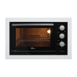 Forno Elétrico de Embutir Fischer Fit Line 48L com Timer e 3 Funções Branco 127V Forno Elétrico de Embutir Fischer Fit Line 48L com Timer e 3 Funções Branco 127V
