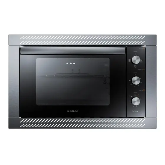 Forno Elétrico de Embutir Atlas UTop 44L com Grill Preto 127V