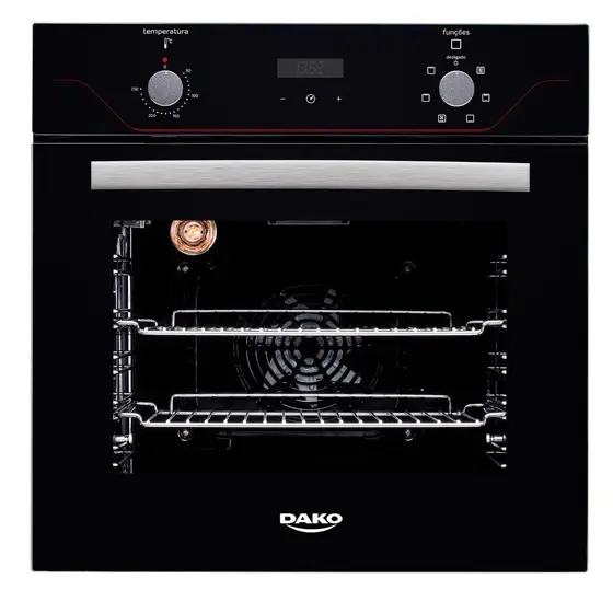 Forno Elétrico de Embutir Dako 60L com Grill Preto 220V