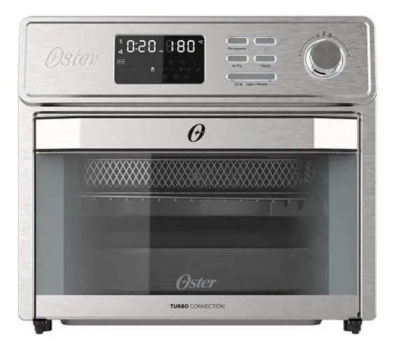 Forno Elétrico e Air Fryer Oster 10 em 1 25L Inox 127V