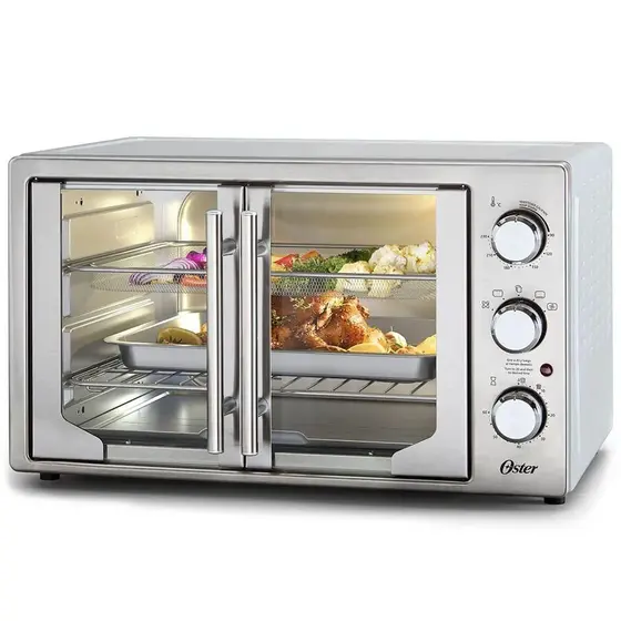 Forno Elétrico e Fritadeira Oster French Door 2 em 1 42L 110V