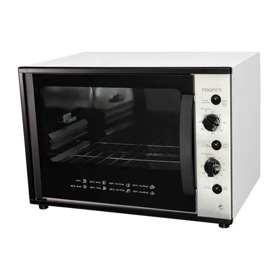 Forno Elétrico de Bancada Fogatti Smart60s com Espeto Giratório