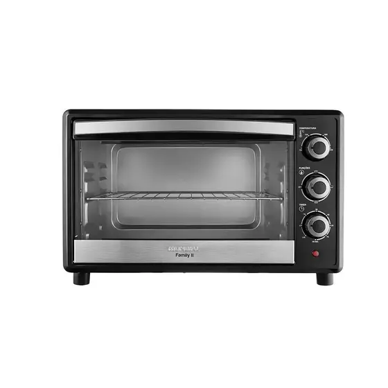 Forno Elétrico de Bancada Mondial Family II 42L Preto/Inox 110V FR-42