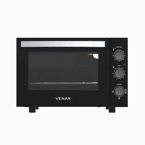 Forno Elétrico de Bancada Venax Grand Gourmet 45L Preto Fosco
