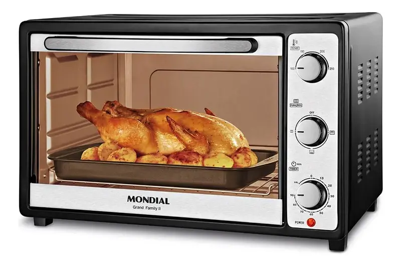 Forno Elétrico de Bancada Mondial Grand Family II 52L 1800W 220V FRN52
