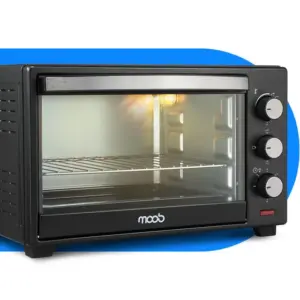 Forno Elétrico de Bancada Moob 50L com Timer e Luz Interna Forno Elétrico de Bancada Moob 50L com Timer e Luz Interna
