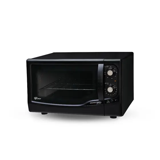 Forno Elétrico de Bancada Fischer Gourmet Grill 44L com Grill Dourador Preto 220V