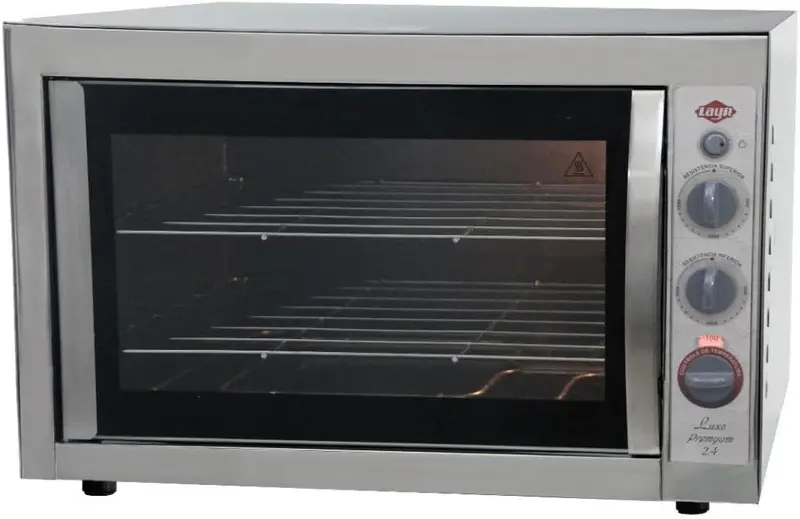Forno Elétrico de Bancada Layr Luxo Premyum 65L com Puxadores em Aço Inox e Lâmpada Interna