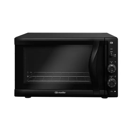 Forno Elétrico de Bancada Mueller 50L com Grill Dourador 1800W Preto Fosco 127V MFB50F