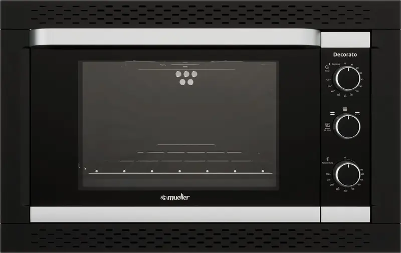 Forno Elétrico de Embutir Mueller Decorato 44L Preto
