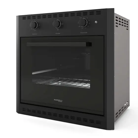 Forno Elétrico de Embutir Nardelli 60L Black E60