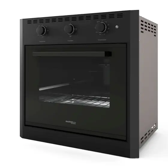 Forno Elétrico de Embutir Nardelli 60L Black E60