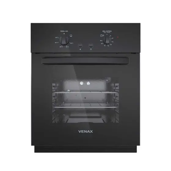 Forno Elétrico de Embutir Venax Totale Nero GIII 50L (com função a gás) 220V