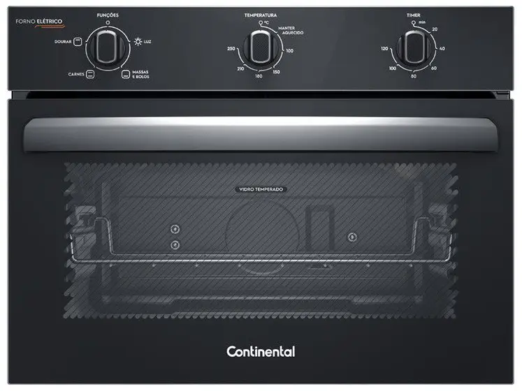Forno Elétrico de Embutir Continental 50L Preto OC4EM
