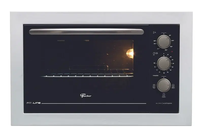 Forno Elétrico de Embutir Fischer Fit Line 48L Branco