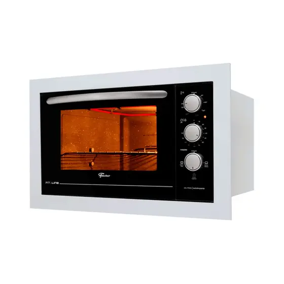 Forno Elétrico de Embutir Fischer Fit Line 48L Branco