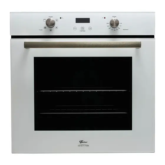 Forno Elétrico de Embutir Fischer Infinity Touch 82L Branco