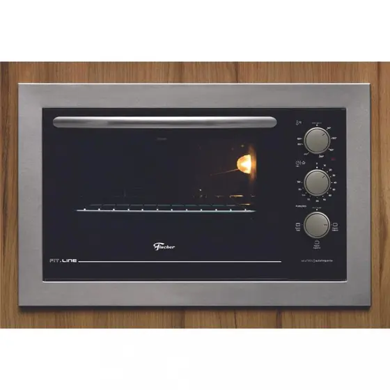 Forno Elétrico de Embutir Fischer Fit Line 48L Inox