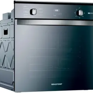 Forno Elétrico de Embutir Brastemp 84L com Função Air Fryer Inox Espelhado BOF84ARBNA Forno Elétrico de Embutir Brastemp 84L com Função Air Fryer Inox Espelhado BOF84ARBNA