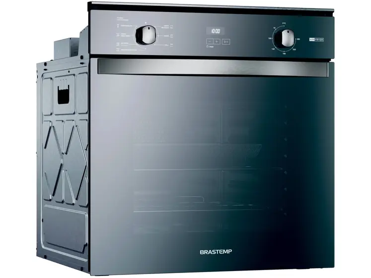 Forno Elétrico de Embutir Brastemp 84L com Função Air Fryer Inox Espelhado BOF84ARBNA