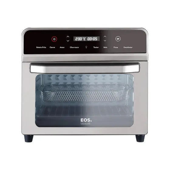 Forno Elétrico e Air Fryer EOS 3 em 1 25L Inox 220V EFE25AID
