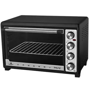 Forno Elétrico de Bancada Electrobras Family Chef 50L Preto/Prata 220-240V EBHE-50 Forno Elétrico de Bancada Electrobras Family Chef 50L Preto/Prata 220-240V EBHE-50