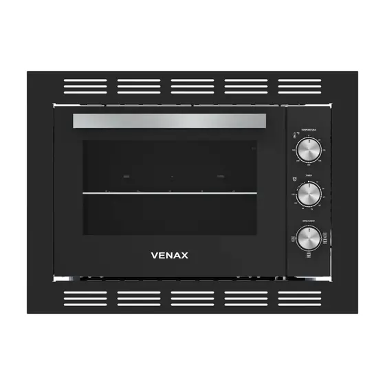 Forno Elétrico de Embutir Venax Grand Gourmet 45L Preto 220V