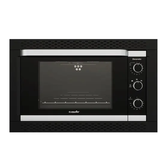 Forno Elétrico de Embutir Mueller Decorato 44L com Grill Preto 127V