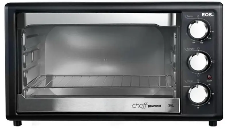Forno Elétrico de Bancada Eos All Black 36L 1500W Preto 127V