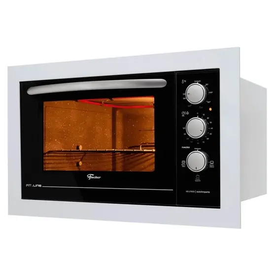 Forno Elétrico de Embutir Fischer Fit Line 48L Autolimpante Branco 127V 34493-95483