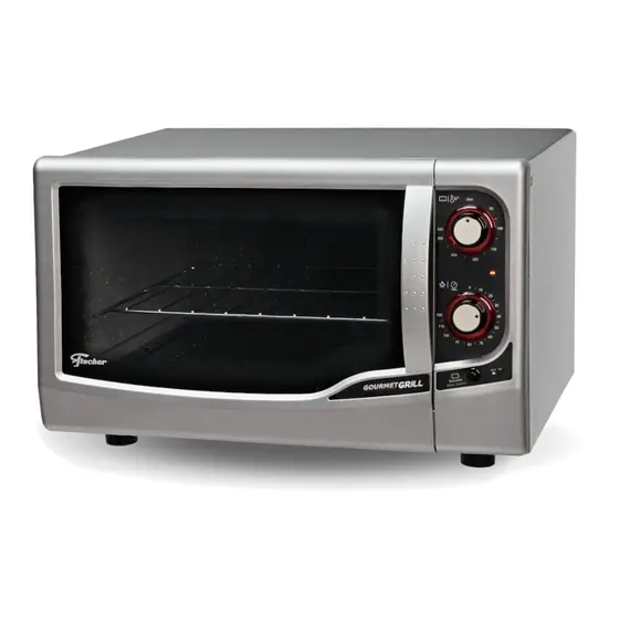Forno Elétrico de Bancada Fischer Gourmet Grill 44L Prata