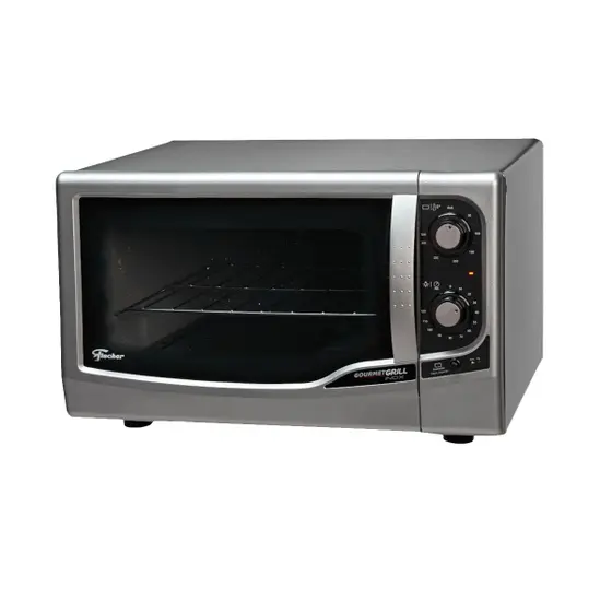Forno Elétrico de Bancada Fischer Gourmet Grill 44L Prata