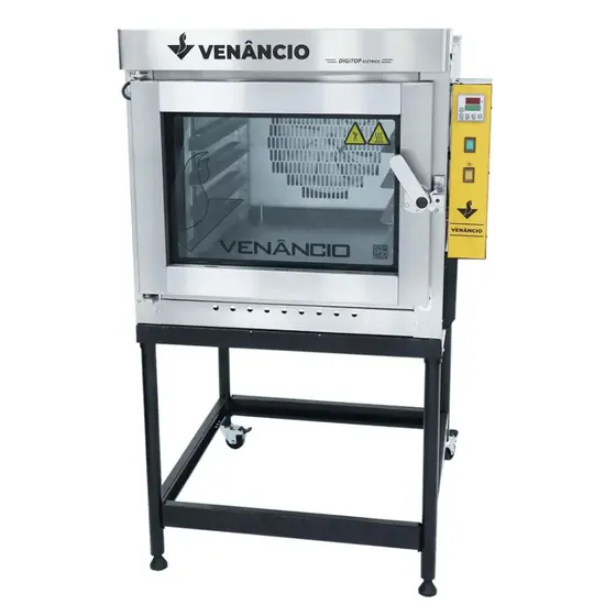 Forno Elétrico Industrial Turbo Venâncio Digitop 5 Esteiras 220V FTDE5