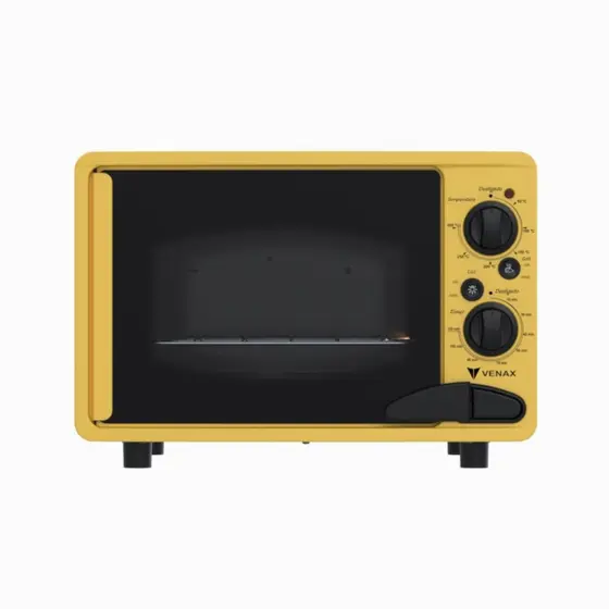 Forno Elétrico de Bancada Venax Luxo Classic Vintage 45L Amarelo