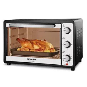 Forno Elétrico de Bancada Mondial Grand Family II 52L Preto/Inox 220V FR52 Forno Elétrico de Bancada Mondial Grand Family II 52L Preto/Inox 220V FR52