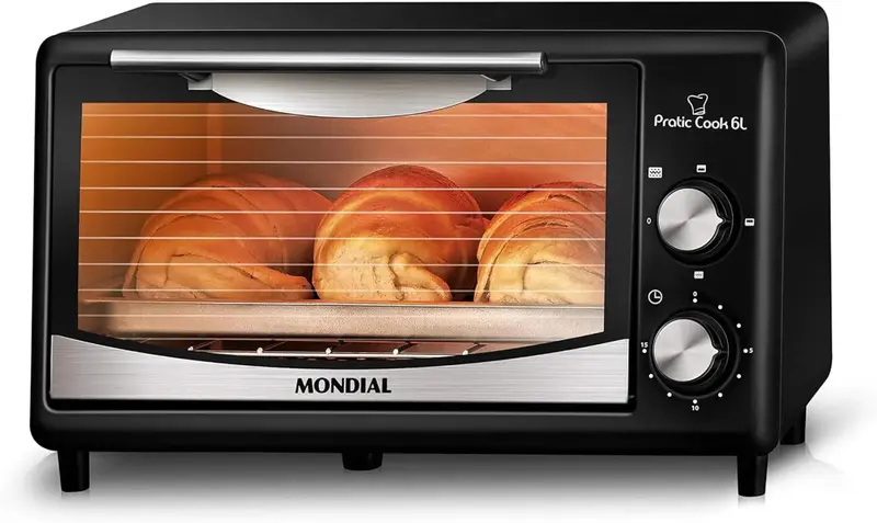 Forno Elétrico de Bancada Mondial Pratic Cook 6L 110V FR-09