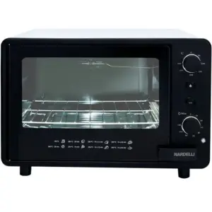 Forno Elétrico de Bancada Nardelli Smart60-s 60L com Espeto Giratório Preto com Branco 220V Forno Elétrico de Bancada Nardelli Smart60-s 60L com Espeto Giratório Preto com Branco 220V