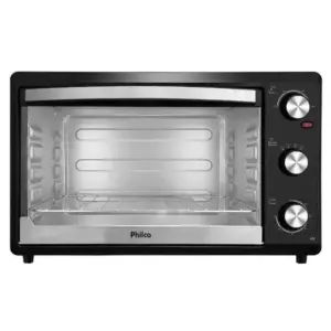 Forno Elétrico de Bancada Philco 44L Dupla Resistência com Timer 60 min PFE44P Forno Elétrico de Bancada Philco 44L Dupla Resistência com Timer 60 min PFE44P