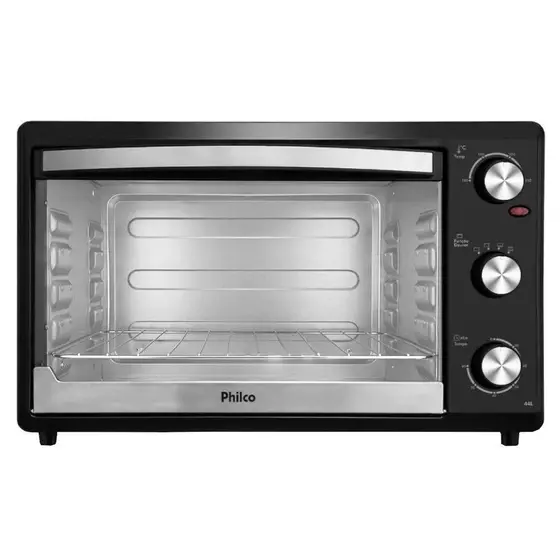 Forno Elétrico de Bancada Philco 44L Dupla Resistência com Timer 60 min PFE44P